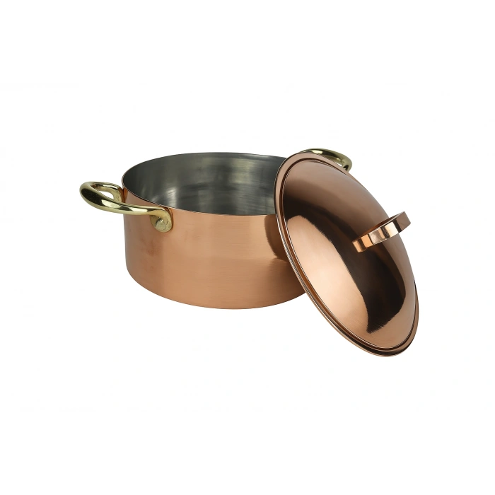 Cuvesta El Yapımı Bakır Derin Tencere Modern 23×12cm