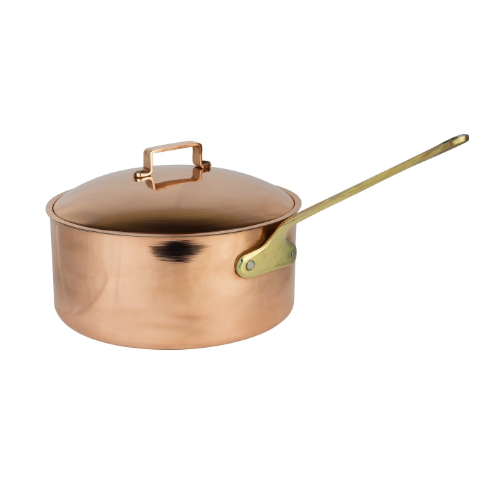 Cuvesta El Yapımı Bakır Kapaklı Sote ve Sos Tavası 25×9cm