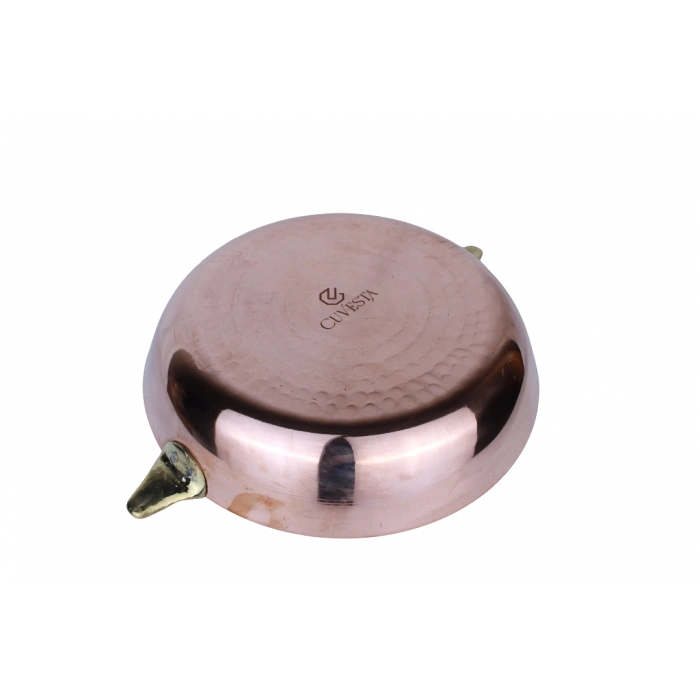 Cuvesta El Yapımı Bakır Modern Geniş Tava 25×5cm