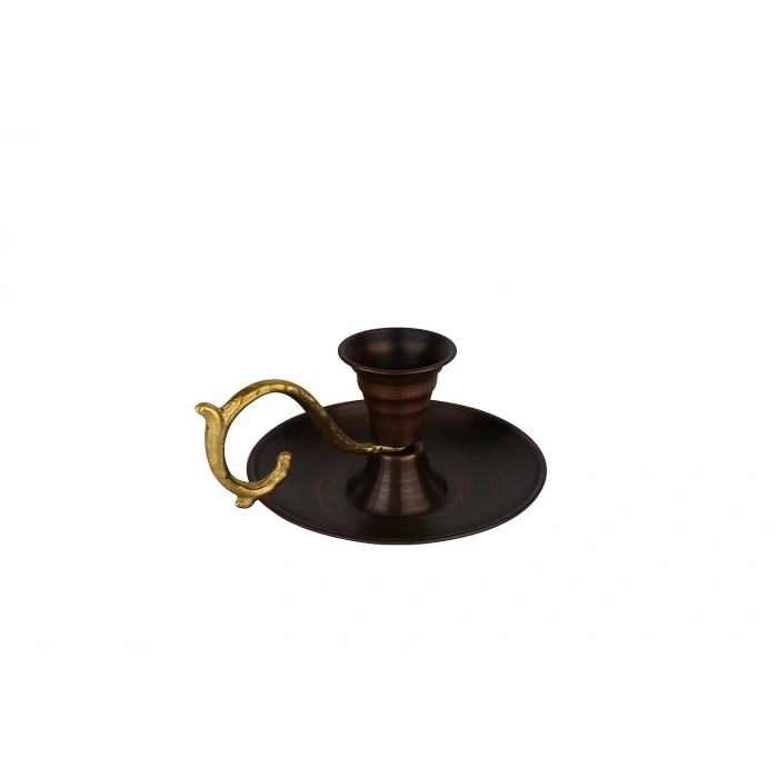 Cuvesta El Yapımı Bakır Şamdan Oksit Renk, Dekoratif Tasarım