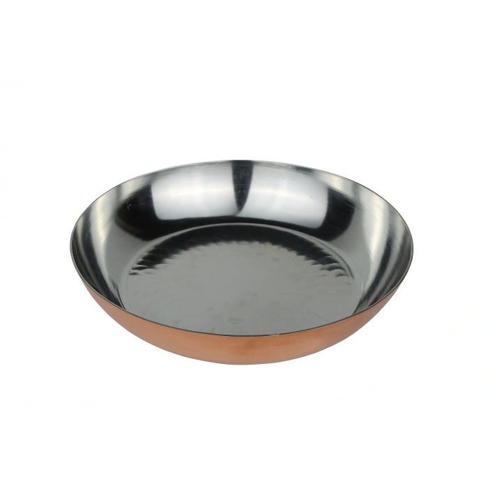 Cuvesta El Yapımı Bakır Tabak Sağlıklı ve Modern Sunumlar İçin 20x4cm