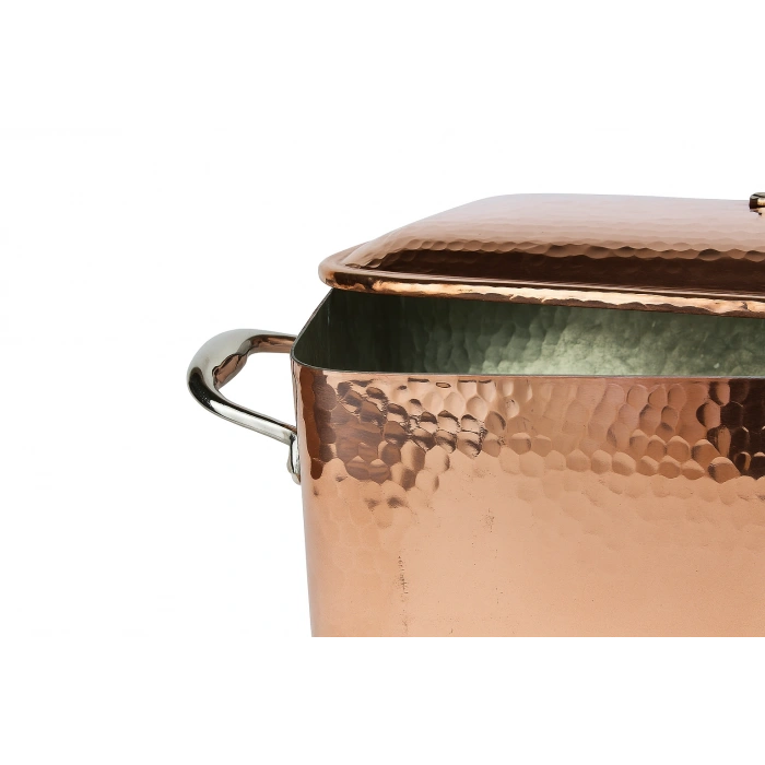 Cuvesta El Yapımı Şef Tipi Bakır Bombeli Balık Kazanı 40×15cm