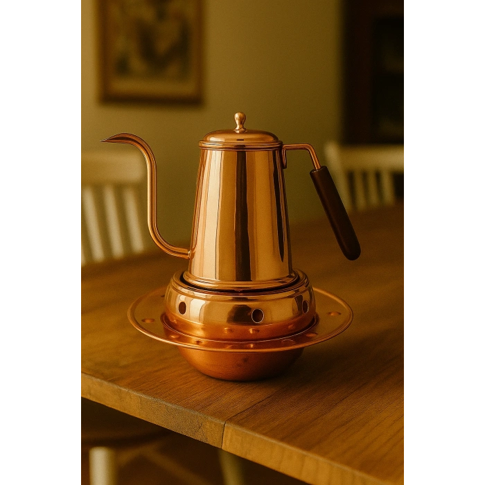 Cuvesta El Yapımı Şef Tipi Bakır Isıtıcı Altlık