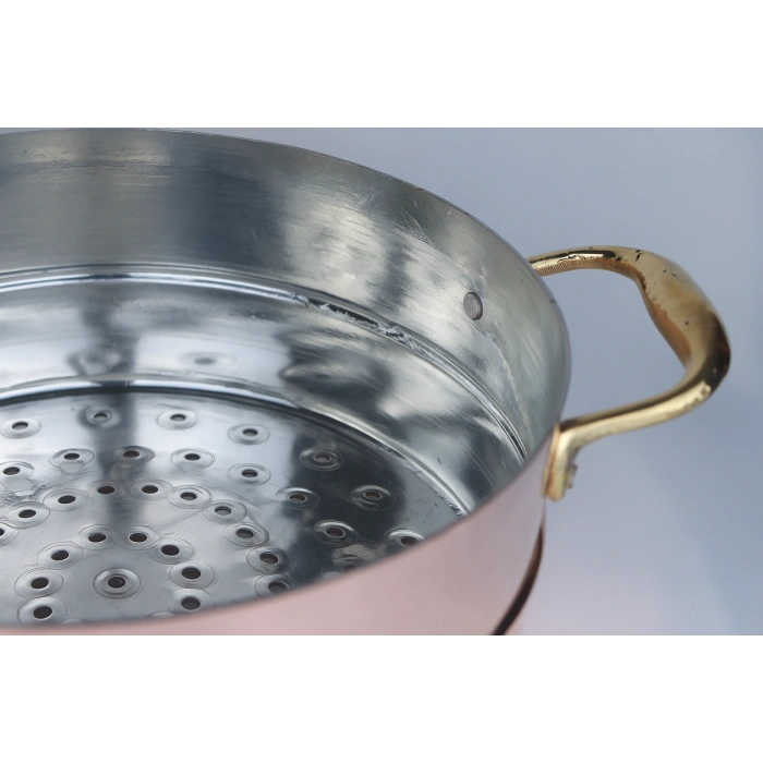 Cuvesta El Yapımı Şef Tipi Küçük Bakır Süzgeç 24x10cm