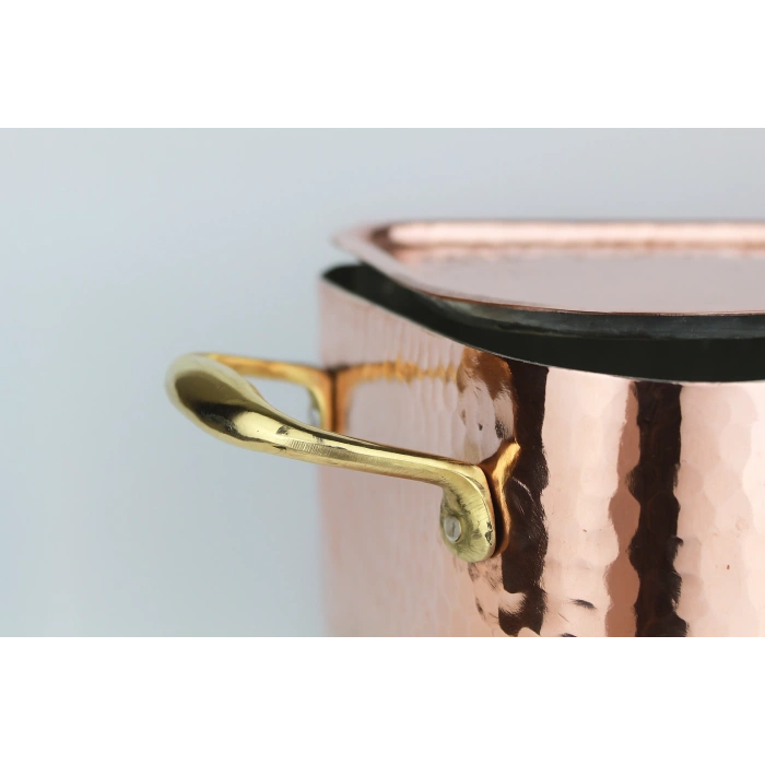 Cuvesta El Yapımı Şef Tipi ve Modern Bakır Balık Kazanı 40×15cm