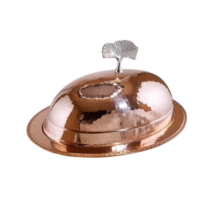 Cuvesta El Yapımı Zarif Bakır Kırmızı Sunumluk 35cm
