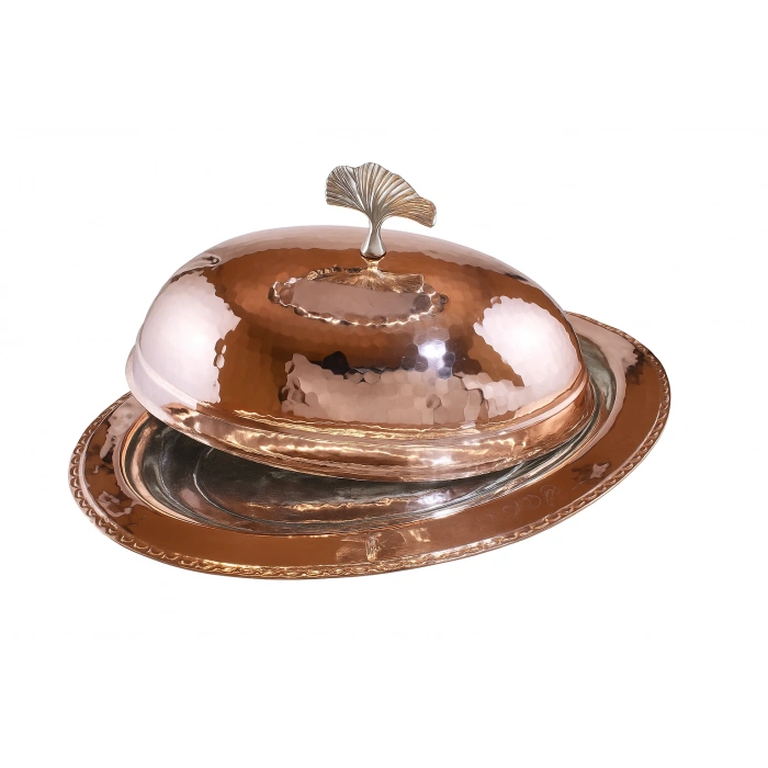 Cuvesta El Yapımı Zarif Bakır Kırmızı Sunumluk 35cm