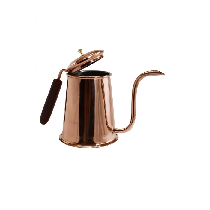 Cuvesta Modern El Yapımı Bakır Kahve Potu 13x10cm