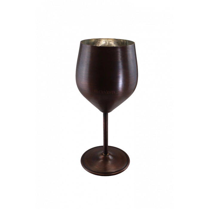 Cuvesta Modern El Yapımı Bakır Oksit Renk Kokteyl Bardak 20x8cm
