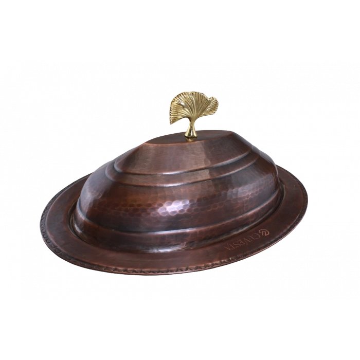 Cuvesta Modern Şef Tipi El Yapımı Bakır Sunumluk 30cm