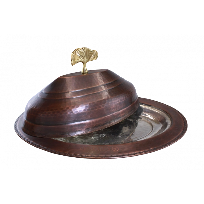 Cuvesta Modern Şef Tipi El Yapımı Bakır Sunumluk 30cm