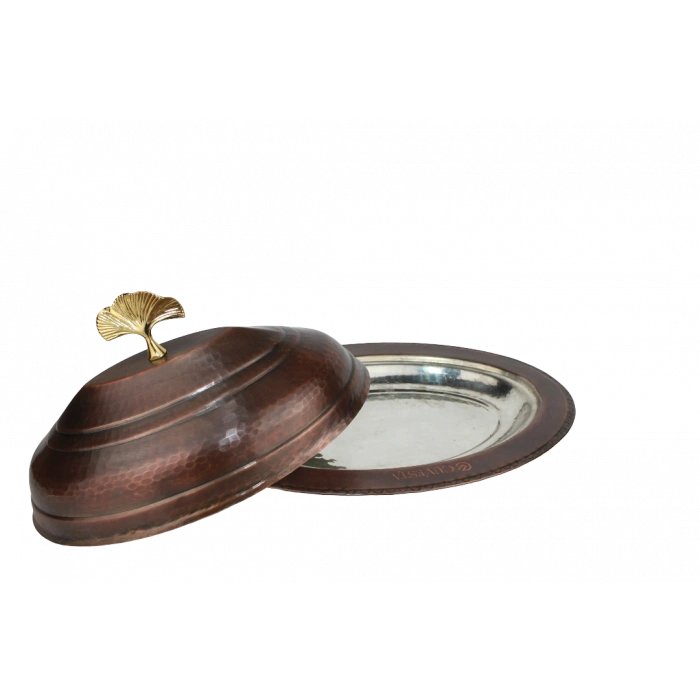 Cuvesta Modern Şef Tipi El Yapımı Bakır Sunumluk 30cm