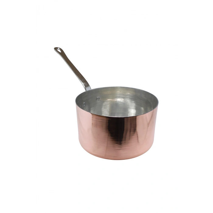 Cuvesta Modern ve Zarif El Yapımı Bakır Sütlük ve Sosluk 20×10 cm