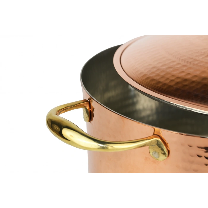 Cuvesta Şef Tipi Bakır Derin Dövme Desenli Tencere 23×13cm