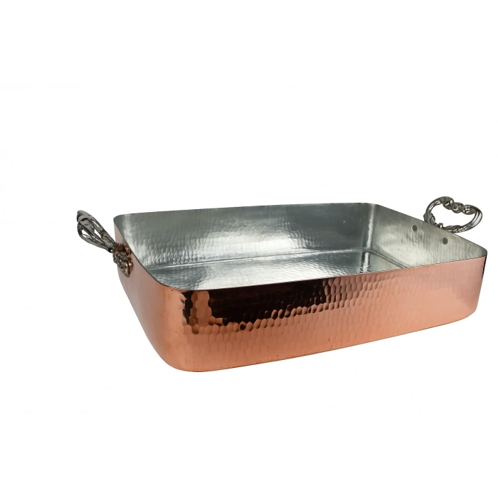Cuvesta Şef Tipi Bakır Fırın Tepsisi El Yapımı 50×30cm