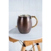 Cuvesta Modern El Yapımı Bakır Bardak Oksit Renk 8x10cm