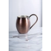 Cuvesta Modern El Yapımı Modern Bakır Bardak Oksit Renk 8x10cm