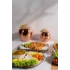 Cuvesta El Yapımı Gold Bakır Şekerlik ve Çerezlik Seti