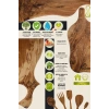 Cuvesta Zeytin Ağacı 5 Parça Ahşap Mutfak Seti, Tahta Kaşık, Çatal, Spatula, Bal Kaşığı El Yapımı