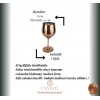 Cuvesta Şık,Modern El Yapımı Bakır Kırmızı Kokteyl Bardak 20x8cm