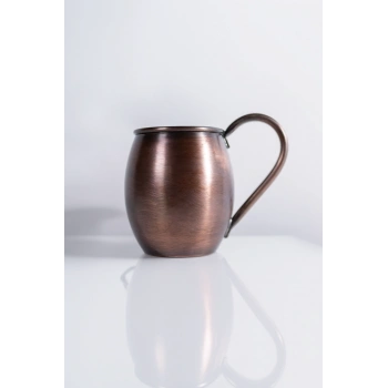 Cuvesta Modern El Yapımı Modern Bakır Bardak Oksit Renk 8x10cm