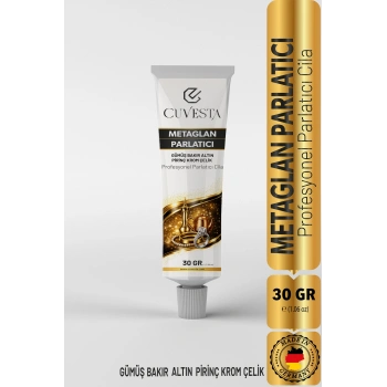 Hediyelik Toptan Cuvesta Metaglan Parlatıcı Pirinç/Bakır/Nikel/Hafif Metaller/Altın/Gümüş/Krom Parlatma Cilası 30gr.