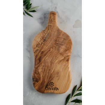 Cuvesta Zeytin Ağacı El Yapımı Sunum Kesme Tahtası 32x15 Cm