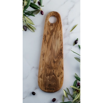 Cuvesta Zeytin Ağacı Doğal El Yapımı Sunum Tahtası 45x14 Cm