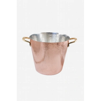 Cuvesta El Yapımı Bakır Buz Kovası Modern Sunumlar İçin 20x20