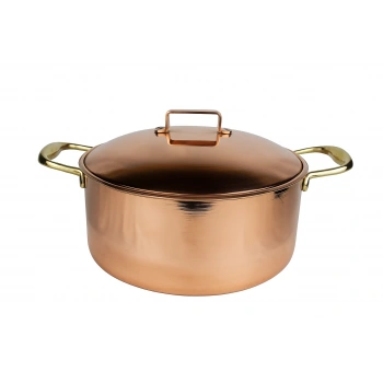 Cuvesta El Yapımı Bakır Derin Tencere Modern 23×12cm