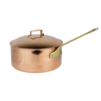 Cuvesta El Yapımı Bakır Kapaklı Sote ve Sos Tavası 25×9cm