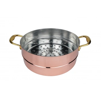 Cuvesta El Yapımı Şef Tipi Küçük Bakır Süzgeç 24x10cm