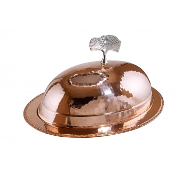 Cuvesta El Yapımı Zarif Bakır Kırmızı Sunumluk 35cm