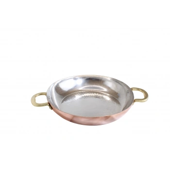 Cuvesta Modern Şef Tipi El Yapımı Bakır Yuvarlak Tava 30×5cm