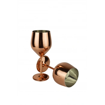 Cuvesta Şık,Modern El Yapımı Bakır Kırmızı Kokteyl Bardak 20x8cm