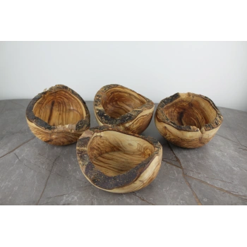 Cuvesta Zeytin Ağacından Doğal Kaseler 1 Adet