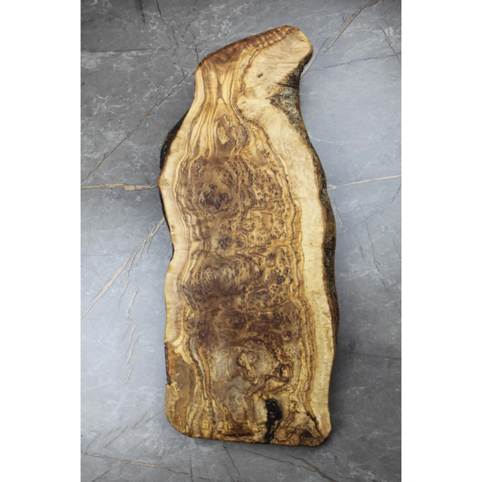 Cuvesta Zeytin Ağacından Doğal Kesme Tahtası Epoksiye Uygun