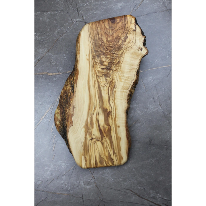 Cuvesta Zeytin Ağacından Doğal Kesme Tahtası Epoksiye Uygun