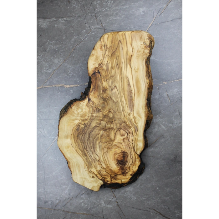 Cuvesta Zeytin Ağacından Doğal Kesme Tahtası Epoksiye Uygun