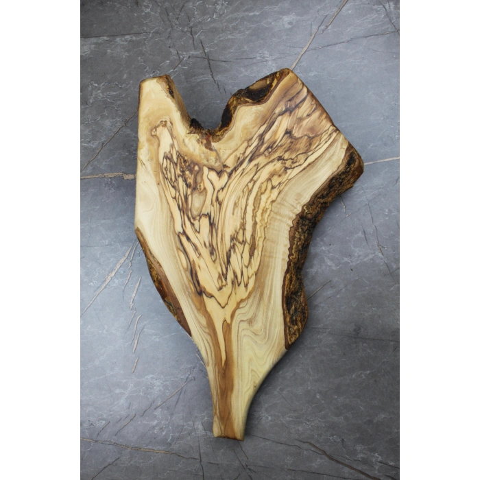 Cuvesta Zeytin Ağacından Doğal Kesme Tahtası Epoksiye Uygun