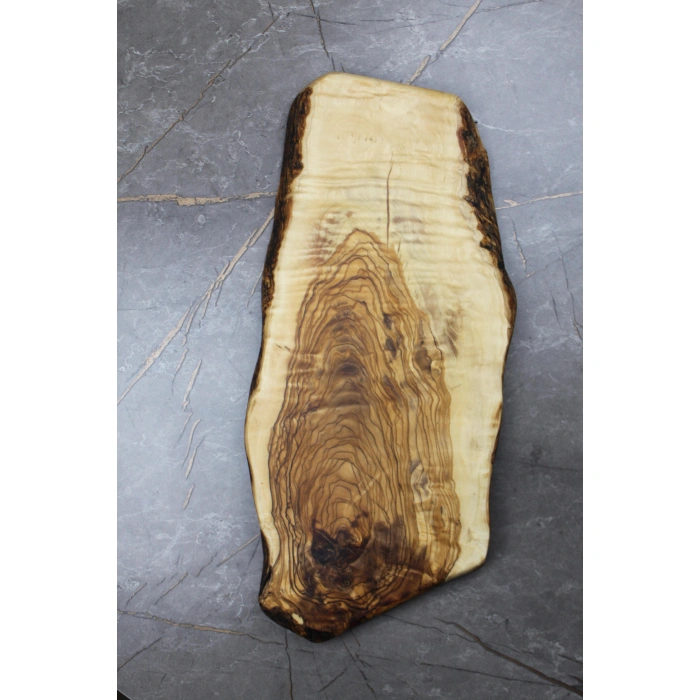 Cuvesta Zeytin Ağacından Doğal Kesme Tahtası Epoksiye Uygun