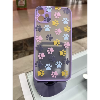 İPhone 11 Kedi Patisi Tasarım Lila Kılıf