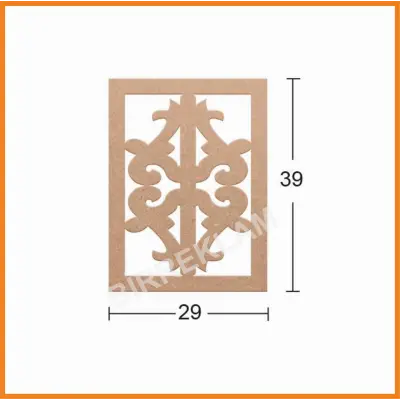 Boyanabilir Dekoratif Desen Duvar Dekorasyonu 39x29 cm mdl6