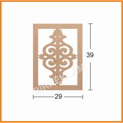 Boyanabilir Dekoratif Desen Duvar Dekorasyonu 39x29 cm mdl7