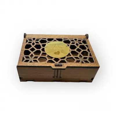 Dekoratif Ahşap Hediyelik Kutu 12x8x4 cm