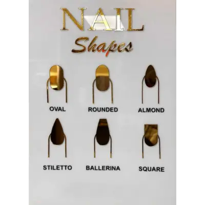 Tırnak Kartelası Pleksi Nail Art Shapes