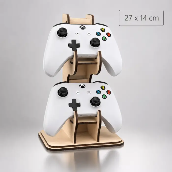 Ahşap Playstation PS Oyun Kolu Standı 27x14 cm
