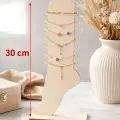 Ahşap Halhal Sergileme Standı 30×12 cm – 3 mm MDF Takı Organizeri