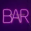 BAR YAZILI NEON LED IŞIKLI TABELA 45x25 cm