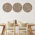 Bohem Ahşap Duvar Dekorasyonu 3lü set 25 cm
